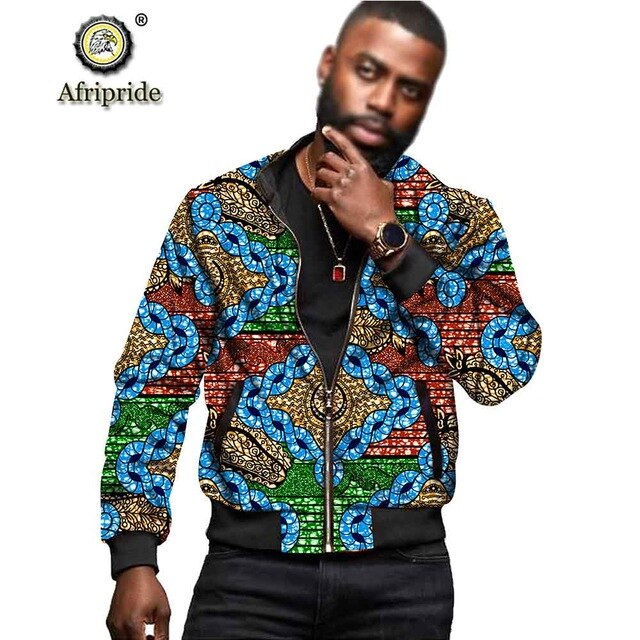 African Dashiki Print Men's Jacket