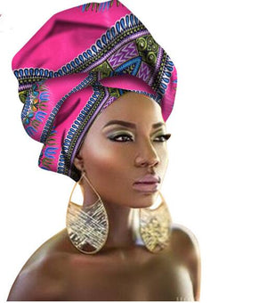 New style design Headscarf long Head scarf Headcover women Turban shawl Warp Hair African Headwrap