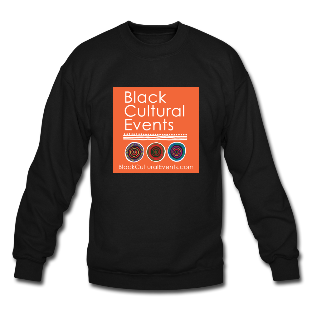 Black Cultural Events Crewneck Sweatshirt - black