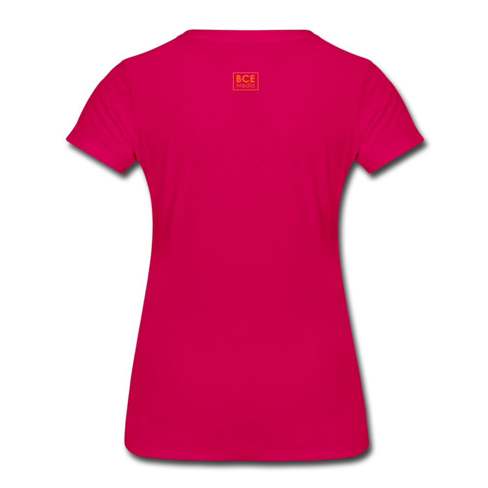 African Fabric Co. Women’s Premium T-Shirt (Dark) - dark pink