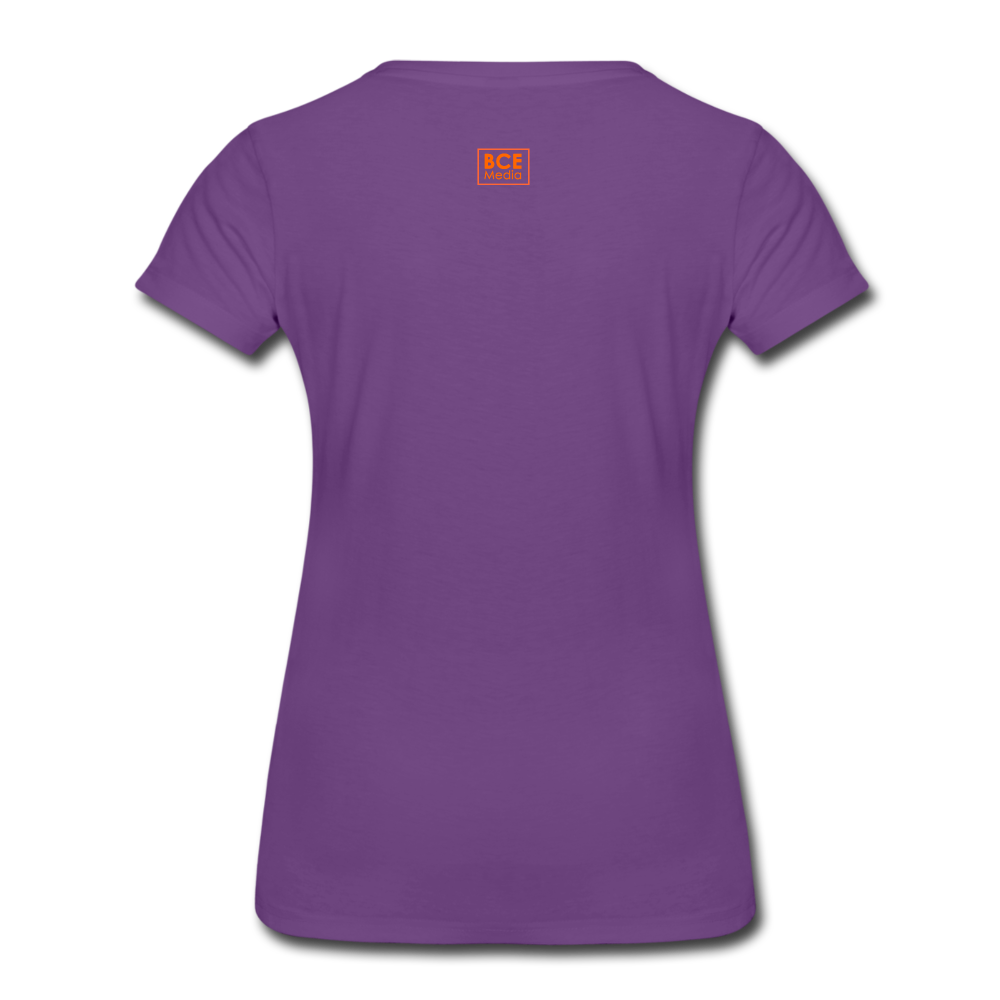 African Fabric Co. Women’s Premium T-Shirt (Dark) - purple