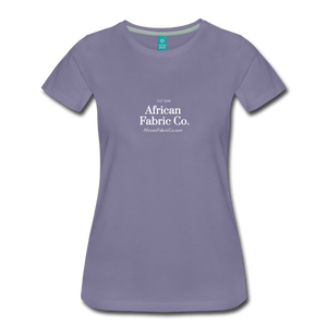 African Fabric Co. Women’s Premium T-Shirt - washed violet