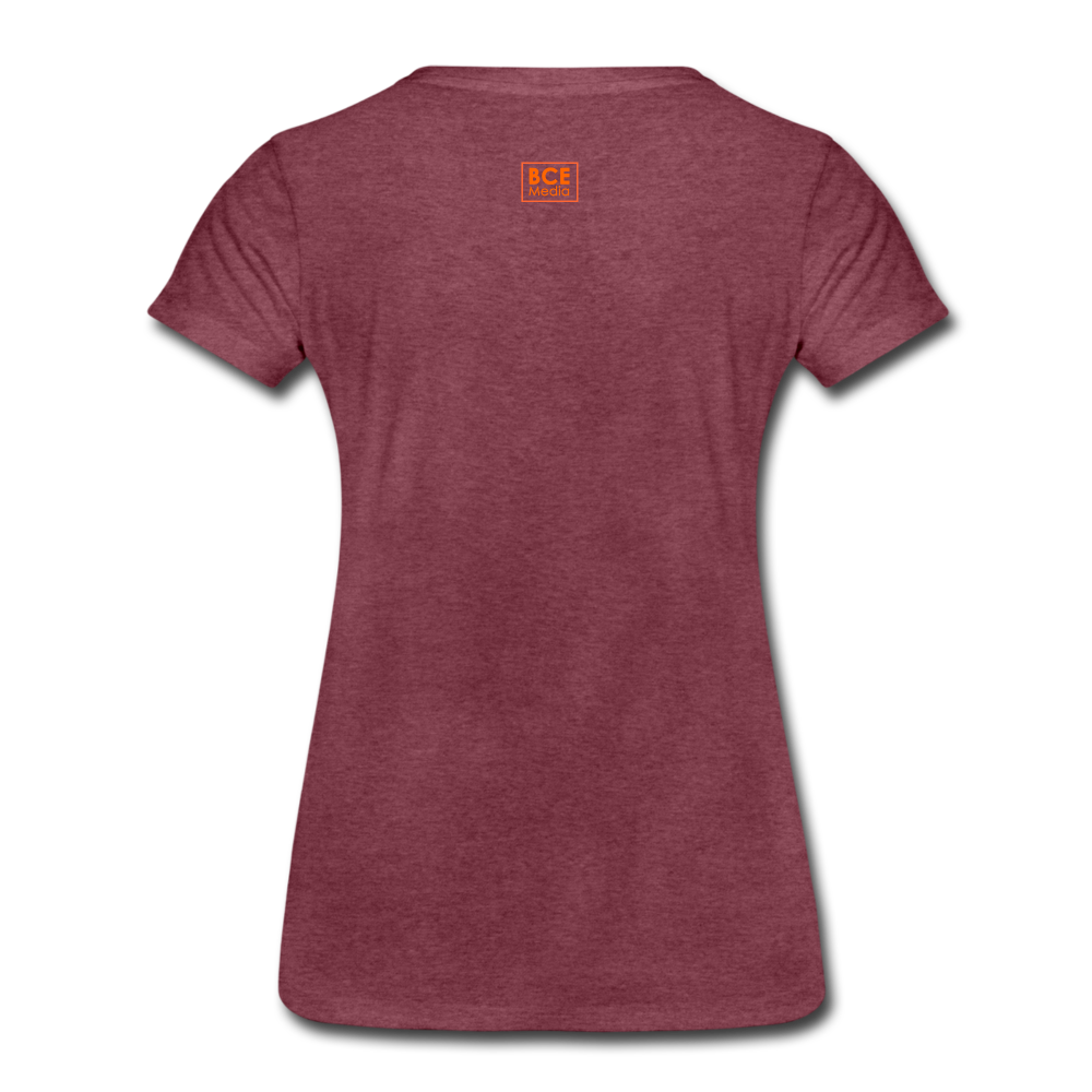 African Fabric Co. Women’s Premium T-Shirt (Light) - heather burgundy