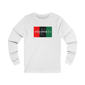 African Fabric Co. Tri-Color Unisex Jersey Long Sleeve Tee