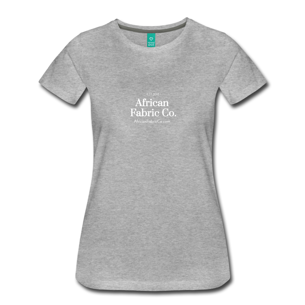 African Fabric Co. Women’s Premium T-Shirt - heather gray