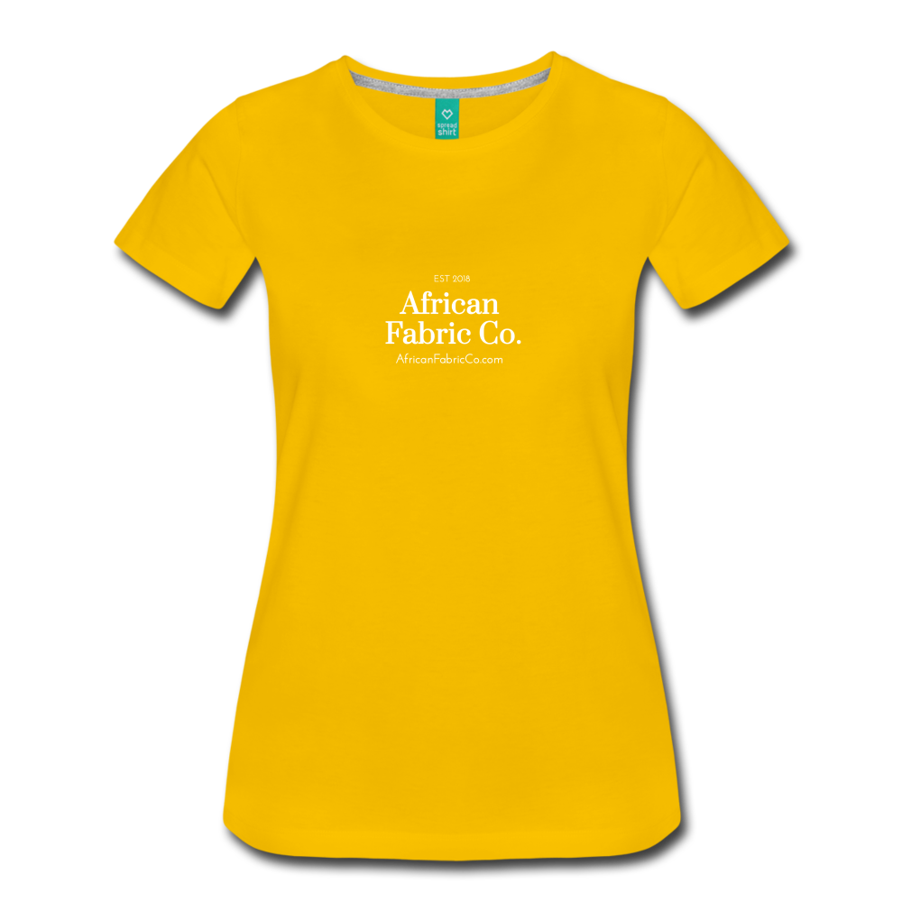 African Fabric Co. Women’s Premium T-Shirt - sun yellow