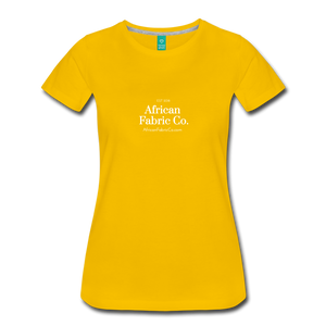 African Fabric Co. Women’s Premium T-Shirt - sun yellow