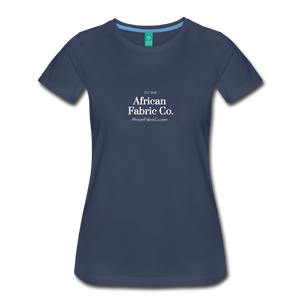 African Fabric Co. Women’s Premium T-Shirt - navy