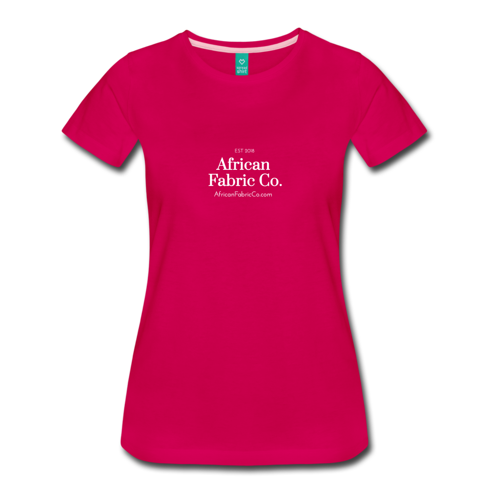 African Fabric Co. Women’s Premium T-Shirt - dark pink