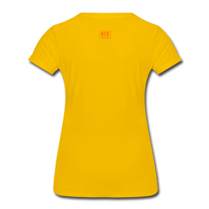 African Fabric Co. Women’s Premium T-Shirt (Light) - sun yellow