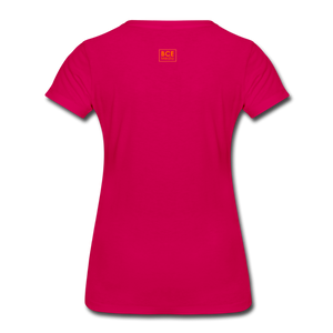 African Fabric Co. Women’s Premium T-Shirt (Light) - dark pink