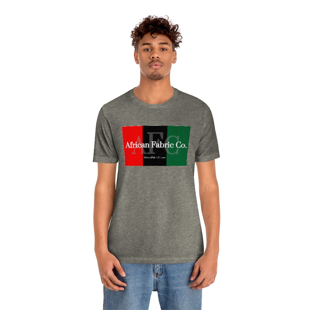 African Fabric Co. Tri-Color Short Sleeve Unisex Tee
