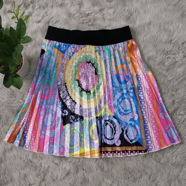 2019 New African Print Elastic Bazin Baggy Skirts Rock Style Dashiki SLeeve Famous Suit For Lady/women Shirt And Skirts 2pcs/se