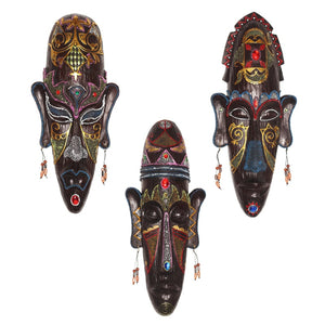 Zakka 3D Hand Painted Retro African Masks