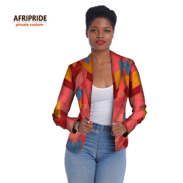 African Women's Fashion Long Sleeve Jacket