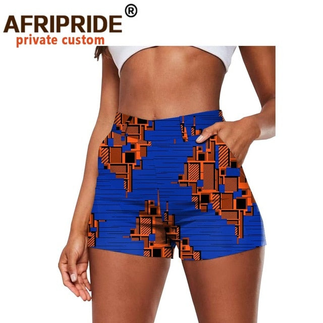 African Print Cotton Summer Shorts