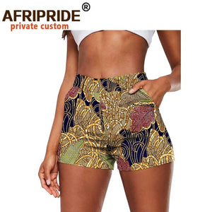 African Print Cotton Summer Shorts