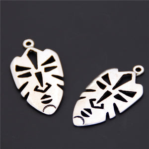 Silver Color African Mask Charms African Mask Charms Pendants