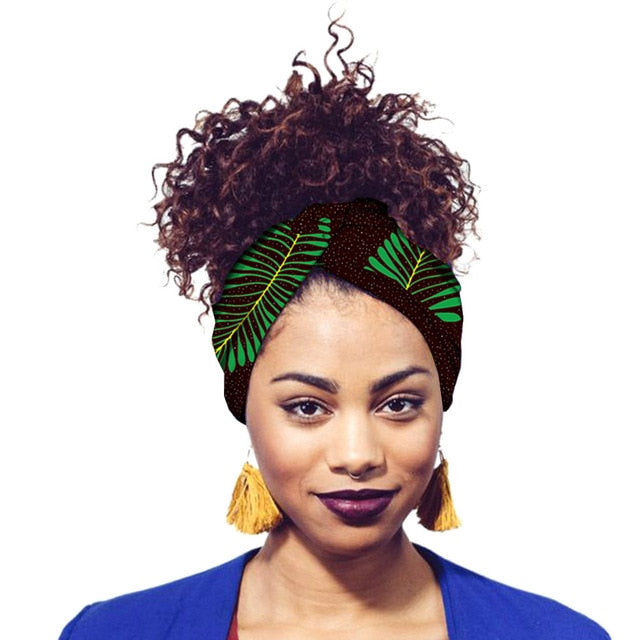 African Scarf Women Fashion Print Hair Band Wrap HeadBand Nigerian Girl Turban Headtie Ankara Costume Rich Bazin Dashiki Clothes