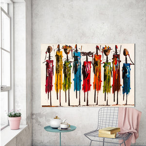 ARTISAN Canvas Art Figure Painting Africans Wall Pictures For Living Room Home Decor Frameless