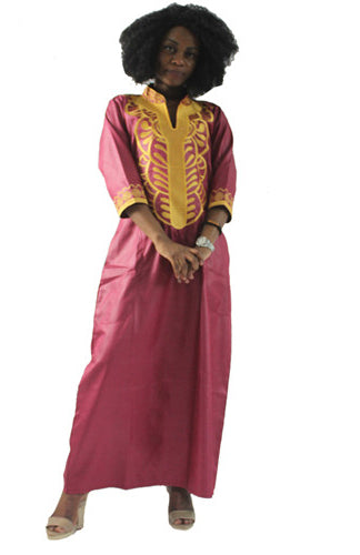 Long Robe African  Embroidery  Dress